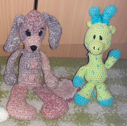 Háčkované zvieratká - 2 ks,