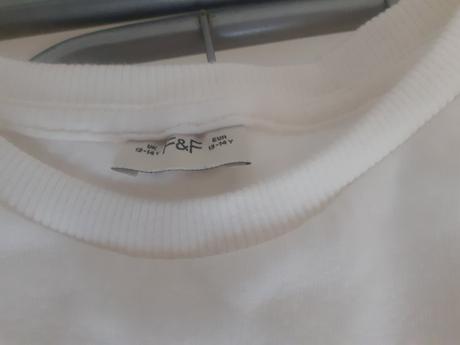 Biely dievčenský pulóver s obrázkom, f&f,164