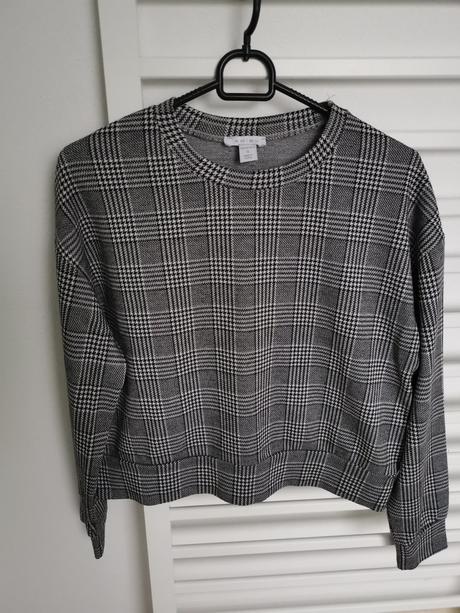 Skrátená mikina s kohúťou stopou, amisu,s