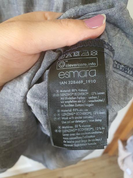 Šaty s prímesou ľanu, esmara,s