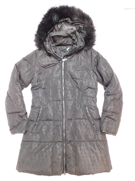 Kvalitna zimna perova predlzena bunda/kabat, 38