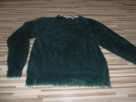 Sveter huňatý, mango,m