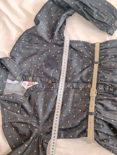 Bodkované šaty s opaskom, coccodrillo,146