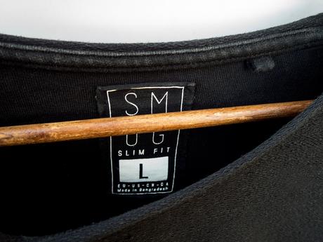 Smog čierne štrukturované tričko, l