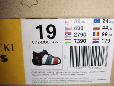 Detské sandalky, lasocki,19