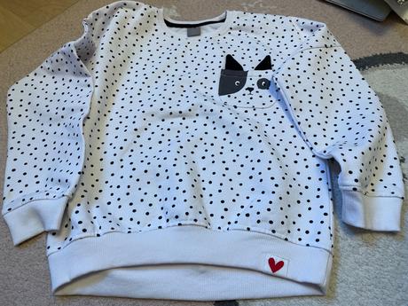 Mikina bodky vrecko psik, pepco,134