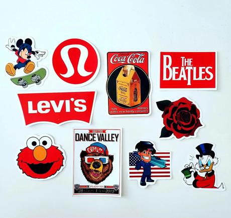 Vinyové nálepky skladom 10ks, 