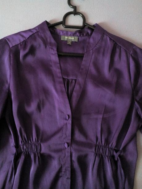  fialová blúzka s 3/4 rukávom - m - 38 , m