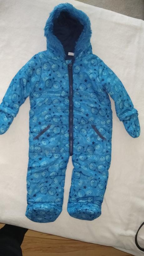 Zimný overal, kombinéza +čiapka, f&f,86