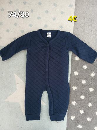 Teplakovy overal 74/80, 80