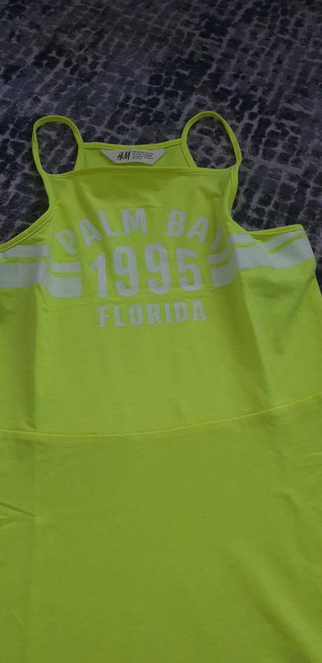 Neónové šaty č.158-164, h&m,158