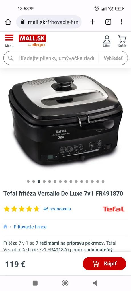 Tefal versalio deluxe 7 v1, tefal