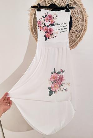 Letné šaty bez ramienok, m