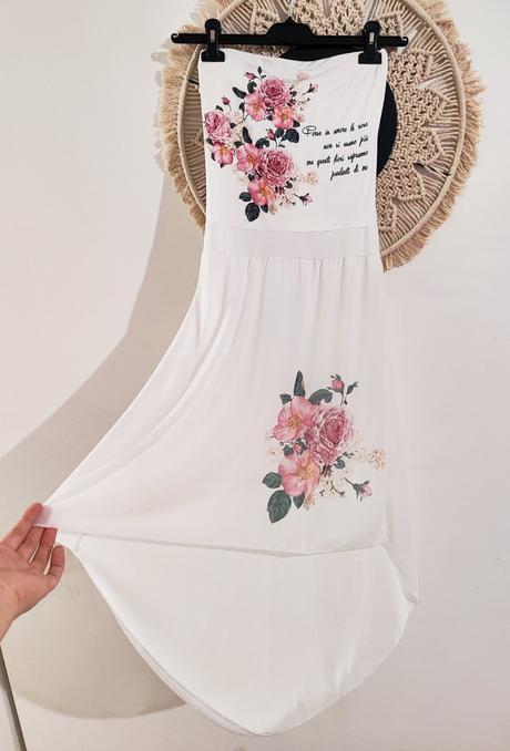 Letné šaty bez ramienok, m