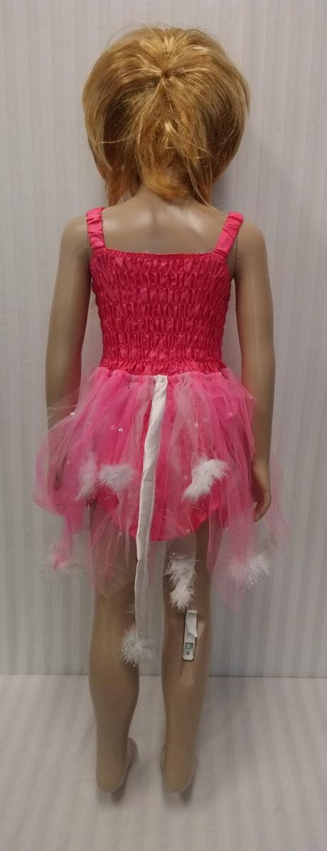 Kostým mačička ružovo biela, 3-4r, 98-104 cm, 