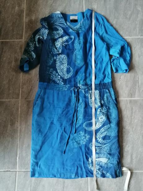 Modré ľahké šaty jones, v36, 36