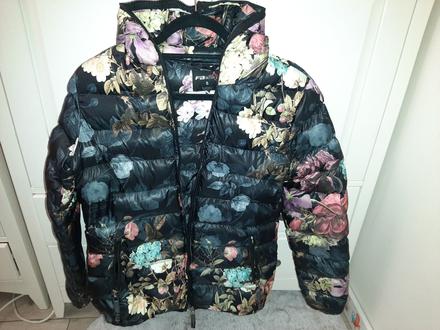 Perfektná kvetinková bunda, fishbone,s