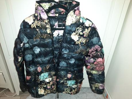 Perfektná kvetinková bunda, fishbone,s