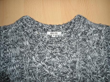 Čierno - sivý sveter, gate,m