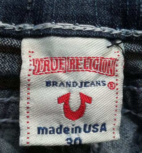 True religion tmavomodré dámske značkové rifle (no, 30