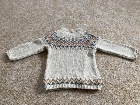 Zimny sveter s norskym vzorom, h&m,92