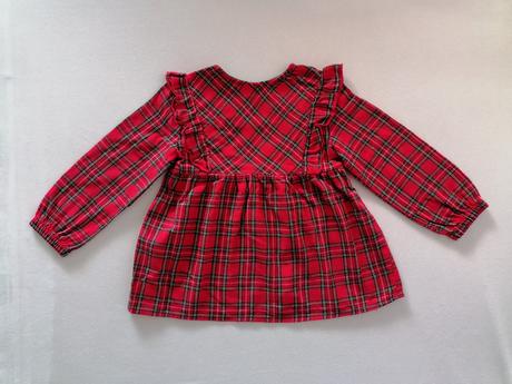 Šaty/tunika karovane cervene, 98