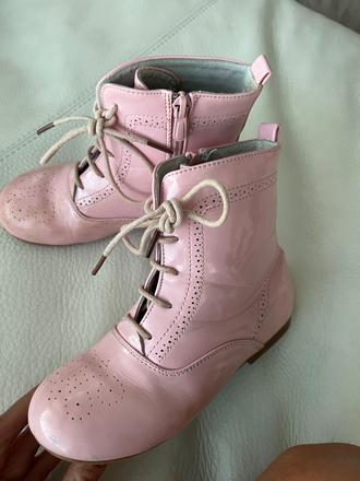 Jesenné kožené čižmičky zn. bubble bobble, 30