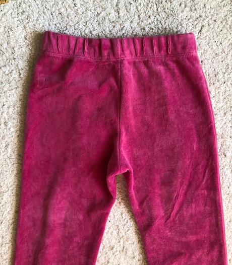 Ružové zamatové nohavice/tepláky 86, 86