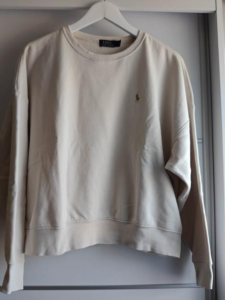 Ralph lauren ponny krasna beige mikina s-l, ralph lauren,m