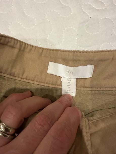 Menčestráková sukňa, h&m,38