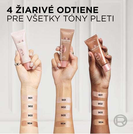 Loréal paris tekutý rozjasňovač lumi glotion - 903,