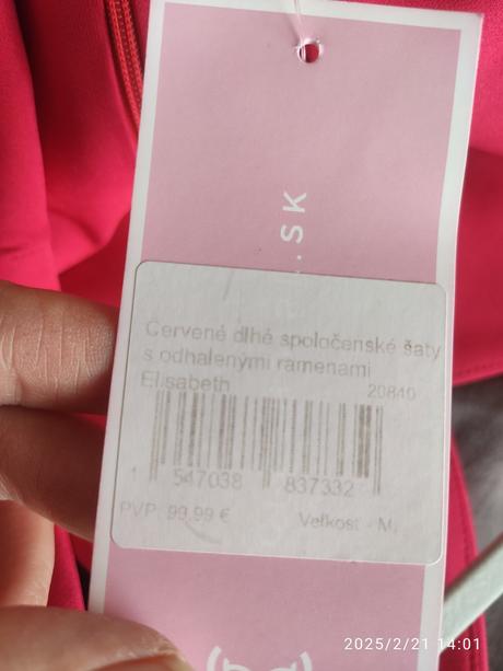 Červené dlhé spoločenské šaty, s