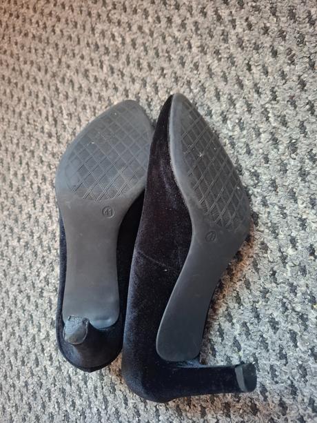 Dámske semišové lodičky, deichmann,41