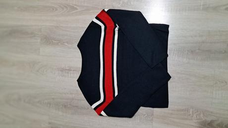 Modrý pulóver, h&m,170