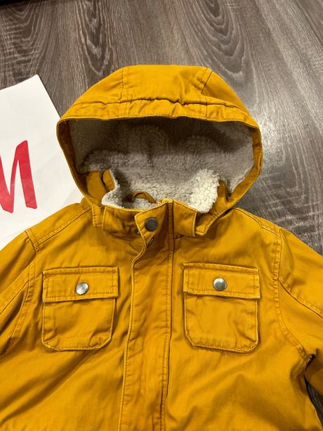 H&m horčicova prechodna vetrovka na 4-5 rokov, h&m,110
