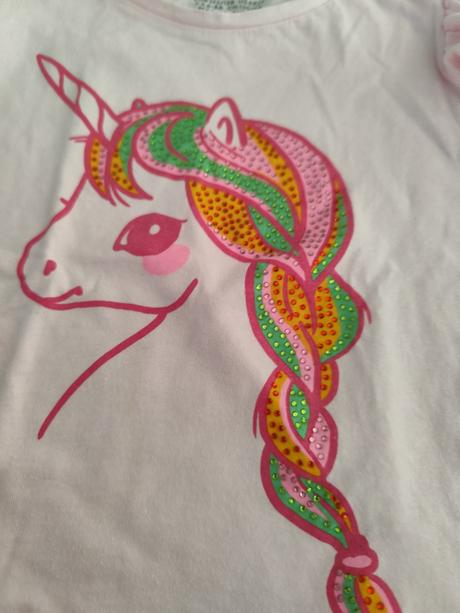 Tričko s jednorozcom, h&m,122
