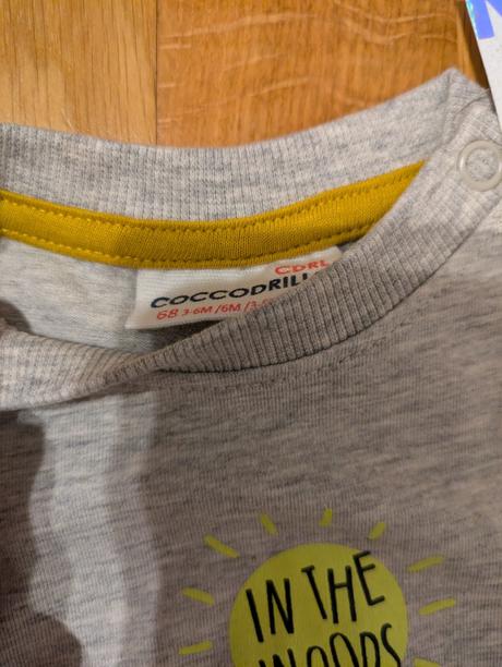 Tričko s dlhým rukávom coccodrillo, coccodrillo,68