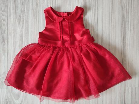 Červené šaty, next,80