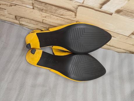 Ecco 40 - dámske kožené žlté sandále, ecco,40