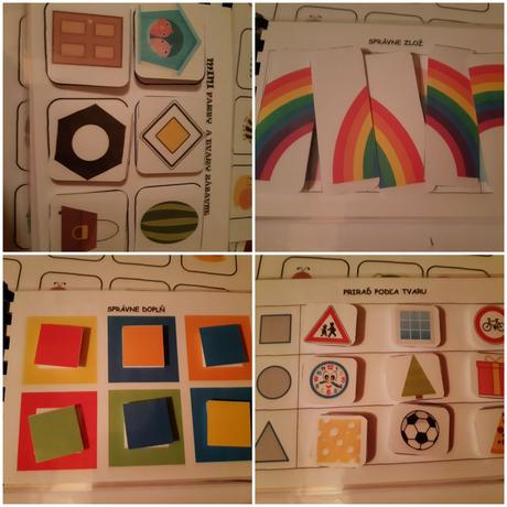 Mini kniha aktivít farby a tvary, 