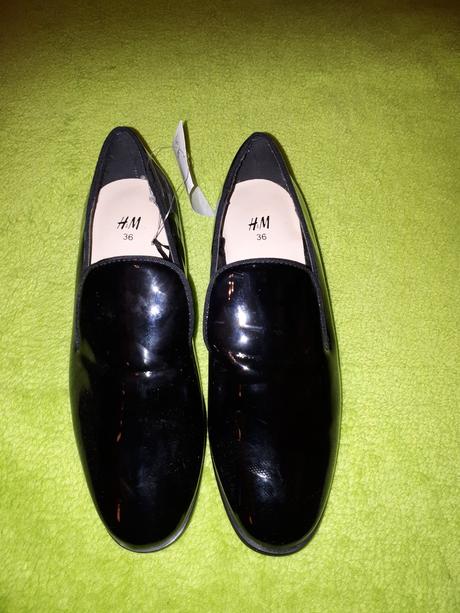Nadherne mokasiny lakovky h&m, h&m,36