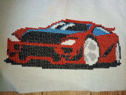Vyšívané auto,