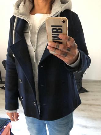 Dc krátky kábat tmavomodrý, m