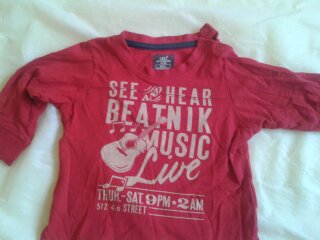 Tričko s dlhým rukávom hm, h&m,74