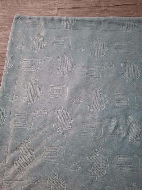 Tyrkysová semišová deka 75x75, 