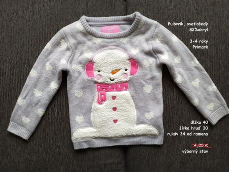 Pulóvrik, primark,104
