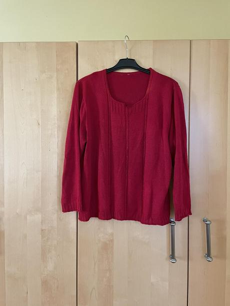 Dámsky červenobordový pulover č.xxl, xxl
