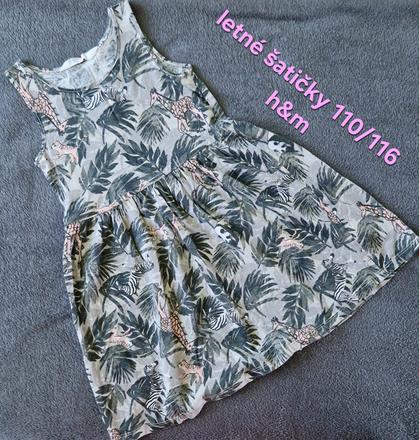 Letné šatičky 110/116, h&m,116