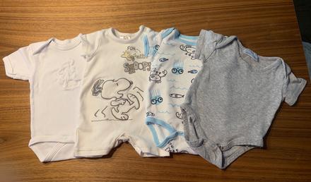 Predám 4ks body s krátkym rukávom veľ.62., 62