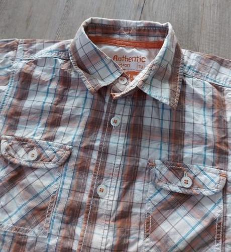 Hnedá károvaná košeľa tu, tu,128